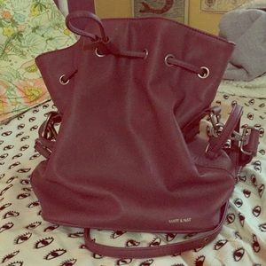 Matt & Natt Purple Bucket Bag
